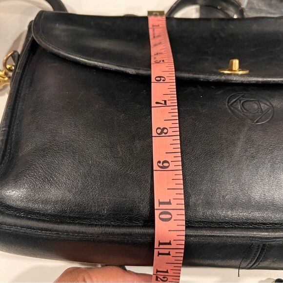 RARE Coach Vtg Leather Messenger Briefcase Satchel unlined - Picture 14 of 15